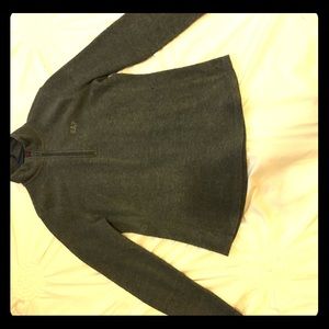 Grey quarter zip up sweater
